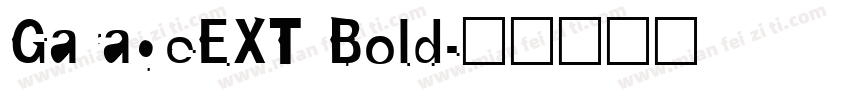 GarageEXT Bold字体转换